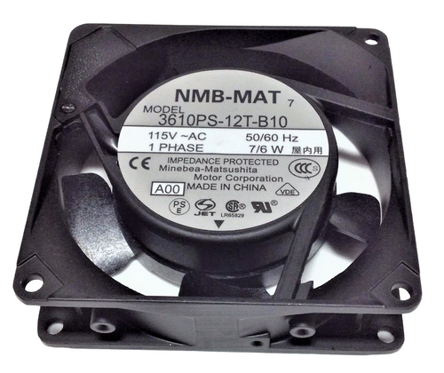 NMB 3610PS-12T-B10 - 92x92x25mm 115VAC 7/6W 50/60Hz 2-Terminal Connector Cooling Fan