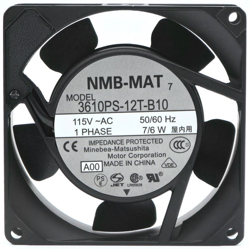 3610PS-12T-B10 - 92x92x25mm 9225 115VAC 7/6W 50/60Hz 1-Phase 2-Terminal Connector Cooling Fan