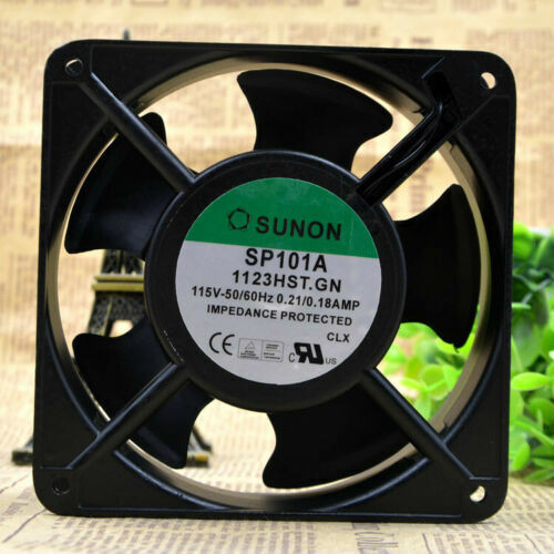 Sunon 1123HBL - 120x120x38mm 115V 50/60Hz 0.280 / 0.250Amp 2-Pin Terminal Cooling Fan Sunon 1123HBL - 120x120x38mm 115V 50/60Hz 0.280 / 0.250Amp 2-Pin Terminal Cooling Fan