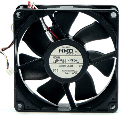 NMB 08025SS-24N-AL -  80x80x25mm 8025 DC24V 0.12A 3-Wire 3-Pin Connector Silent Inverter Cooling Fan