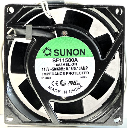 SF11580A - 80x80x38mm 8038 AC 115V 0.15/0.13A 2-Lead Wires Cooling Fan