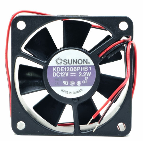 KDE1206PHS1 - 60x60x15mm DC12V 2.2W 2-Wire Cooling Fan