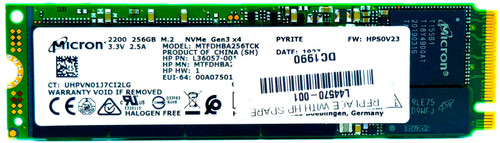 HP L85354-002 - 256GB NVMe PCIe Gen3 x4 M.2 2280 SSD for Latitude