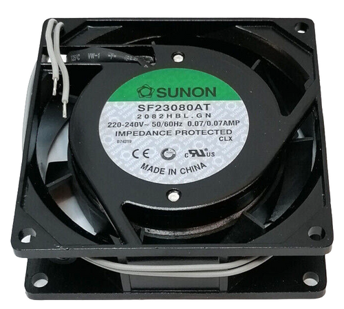 GA2082HBL-A - 80x80x25mm 220-240VAC 8025 50/60Hz 2-Wire Cooling Fan GA2082HBL-A - 80x80x25mm 220-240VAC 8025 50/60Hz 2-Wire Cooling Fan