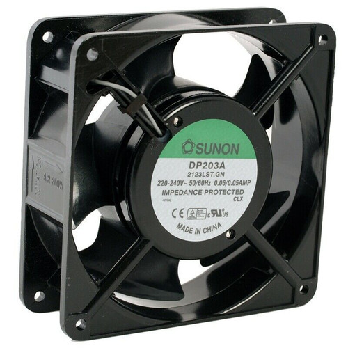 Sunon 2123LST - 120x120x38mm AC 220-240V 50/60Hz 0.06/0.05Amp 10W 2-Terminal Cooling Fan Sunon 2123LST - 120x120x38mm AC 220-240V 50/60Hz 0.06/0.05Amp 10W 2-Terminal Cooling Fan