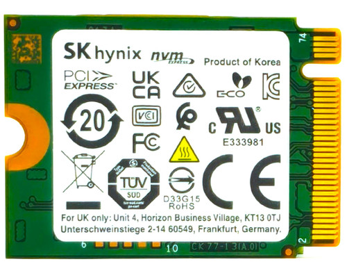 Hynix HFM128GD3GX013N - 128GB PCIe NVMe M.2 2230 Gen3x4 Solid