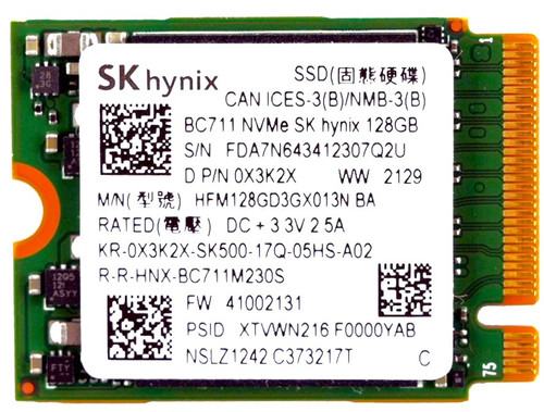 Hynix HFM128DGDTNG-87A0A - 128GB PCIe NVMe M.2 2230 Gen3x4 Solid