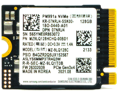 もちゃ Samsung MZ9LQ128HBHQ-00000 - 128GB PCIe NVMe M.2 2230 Gen3x4 Solid