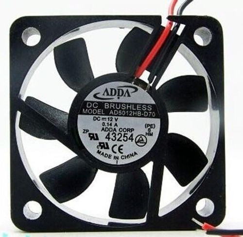 AD5012HB - 50x50x15mm DC12V 0.14A 2-Wire Cooling Fan AD5012HB - 50x50x15mm DC12V 0.14A 2-Wire Cooling Fan