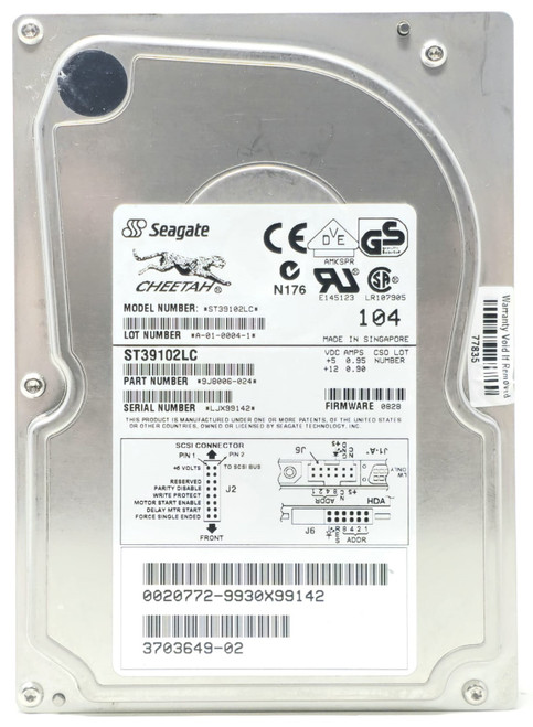 Toshiba 9J8006-024 - 9GB 10K SCSI 3.5" Hard Disk Drive (HDD) Toshiba 9J8006-024 - 9GB 10K SCSI 3.5" Hard Disk Drive (HDD)