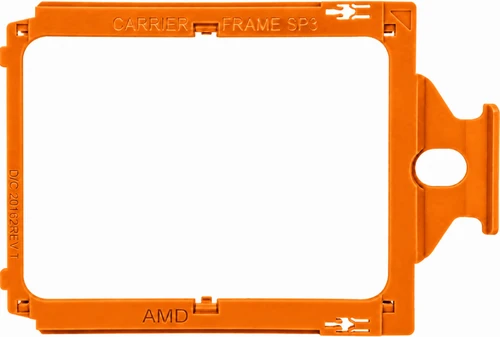 D/C: 18502 REV-T - AMD EPYC THREADRIPPER SP3 TR4 TRX4 Orange Socket CPU Carrier Frame Mount Caddy Tray 
