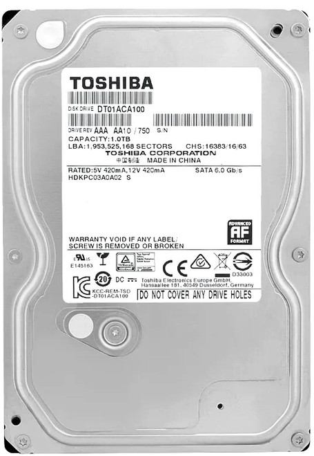 Toshiba HDEPQ03GEA51 - 1TB 7.2K RPM SATA 3.5
