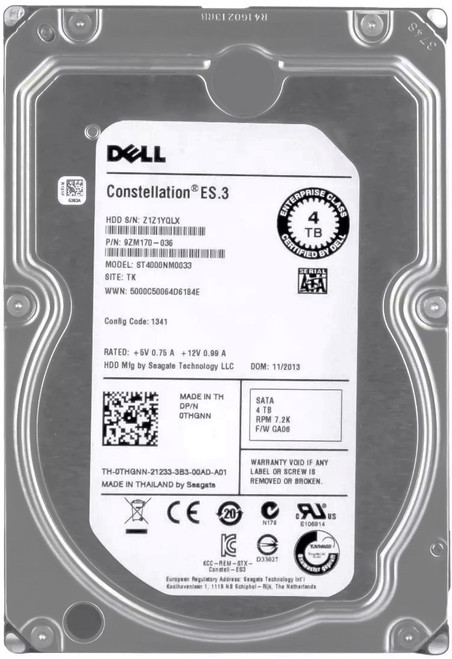 HP MB4000GCWDC - 4TB 7.2K RPM 6G 128MB Cache SATA 3.5