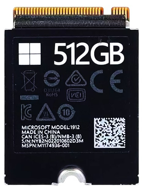 M1119069-003 - 512GB PCIe NVMe M.2 2230 Gen3x4 Solid State SSD