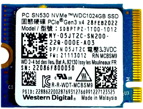 Western Digital SN530 - 1TB PCIe NVMe M.2 2230 Gen4x4 Solid State