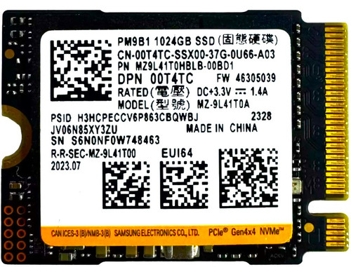 Samsung MZ9L41T0HBLB-00BD1 - 1TB PCIe NVMe M.2 2230 Gen4x4 Solid State SSD