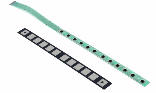 A86L-0001-0289#A - 12-Key Keyboard Button Protective Strip with Ribbon Cable for A86L-0001-0289#A
