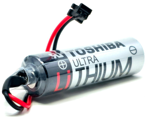 ER6V/3.6V - ER6V 3.6V 2400mAh PLC Battery for Mitsubishi M70 - Black Connector Model