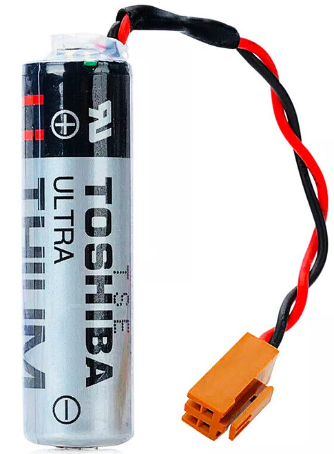 ER6VC119A - ER6V 3.6V 2400mAh PLC Battery for Mitsubishi M70 - Brown Connector Model ER6VC119A - ER6V 3.6V 2400mAh PLC Battery for Mitsubishi M70 - Brown Connector Model