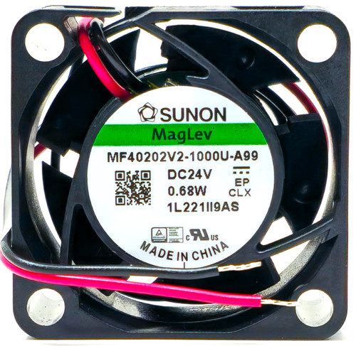 Sunon MF40202V2-1000U-A99 - 40x40x20mm DC24V 0.028A 0.68W 2-Lead Wires Tubeaxial Cooling Fan Sunon MF40202V2-1000U-A99 - 40x40x20mm DC24V 0.028A 0.68W 2-Lead Wires Tubeaxial Cooling Fan