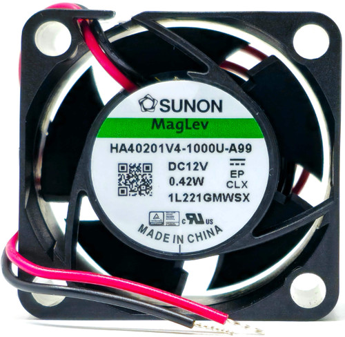 Sunon  HA40201V4-1000U-A99 - 40x40x20mm DC12V 0.42W 2-Wire Lead Super-Silence Cooling Fan