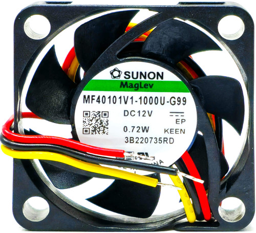 MF40101V1-1000U-G99 - 40x40x10mm 4010 DC12V 0.06A 0.72W 3-Lead Wires Tubeaxial Cooling Fan MF40101V1-1000U-G99 - 40x40x10mm 4010 DC12V 0.06A 0.72W 3-Lead Wires Tubeaxial Cooling Fan