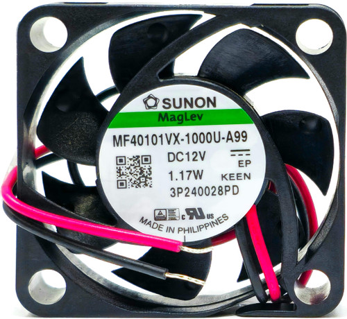 Sunon MF40101VX-1000U-A99 - 40x40x10mm 4010 DC12V 0.09A 1.17W 2-Lead Wires Tubeaxial Cooling Fan Sunon MF40101VX-1000U-A99 - 40x40x10mm 4010 DC12V 0.09A 1.17W 2-Lead Wires Tubeaxial Cooling Fan