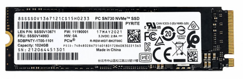 SDBQNTY-1T00-1001 - 1TB M.2 2280 NGFF PCIe NVMe Gen3x4 Solid State SSD