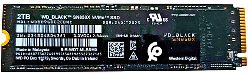 SDCPNRZ-2T00-1101 - 2TB NVMe PCIe Gen4 x4 G4 M.2 2280 Solid State Drive (SSD)