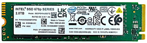 KXG60PNV2T04 - 2TB NVMe PCIe Gen3 x4 M.2 2280 Solid State Drive