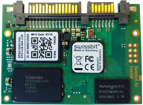 SFSA100GV3AA-4TO-I-L-B-24A-JUN - 64GB SATA III MLC Half Slim SATA MO-297 Industrial SSD