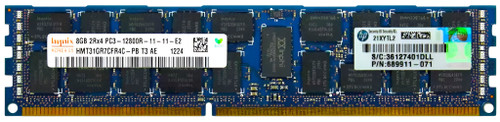 HMT41GR7BFR8C-PB - 8GB 2Rx8 PC3-12800R DDR3-1600 ECC Registered RDIMM Server Memory HMT41GR7BFR8C-PB - 8GB 2Rx8 PC3-12800R DDR3-1600 ECC Registered RDIMM Server Memory