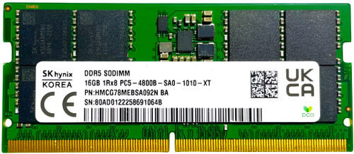 HMCG78MEBSA092N - 16GB 1Rx8 PC5-4800B SODIMM Laptop Memory