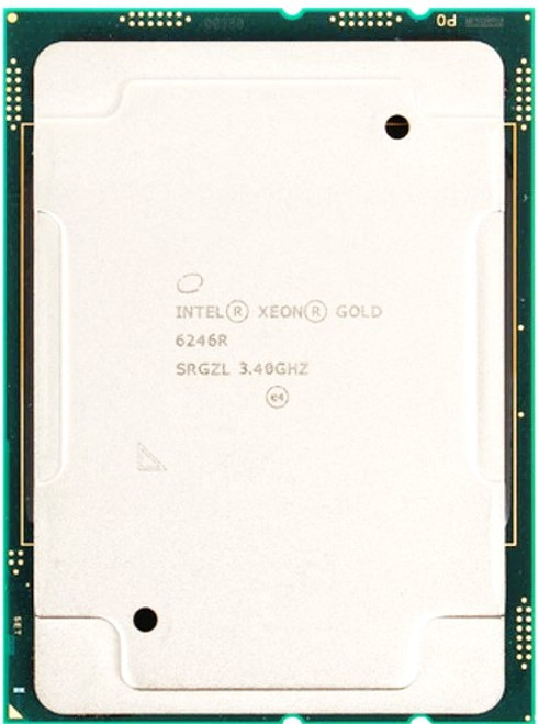 SRGZL - Intel Xeon Gold 6246R - 16-Core 32-Thread 3.40 GHz up to 4.10 GHz Turbo 35.75 MB Cache FCLGA3647 Socket P 205 W TDP DDR4-2933 Cascade Lake-R SRGZL - Intel Xeon Gold 6246R - 16-Core 32-Thread 3.40 GHz up to 4.10 GHz Turbo 35.75 MB Cache FCLGA3647 Socket P 205 W TDP DDR4-2933 Cascade Lake-R