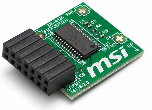MS-4136 – TPM 2.0 Security Module – 14-1 Pin LPC Header (Discrete TPM)