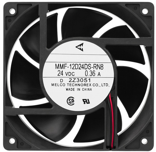 MMF-12D24DS-RN8 – 120x120x38mm 12038 24V DC 0.36A 2-Pin Connector Industrial Cooling Fan for Yaskawa Inverter