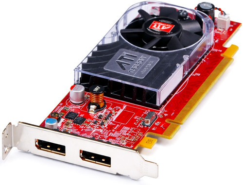 C120D - 256MB ATI Radeon HD 3470 Dual DisplayPort PCIe x16 Video Graphics Card for OptiPlex 755 760 780 960 SFF DT - Low Profile Half Height