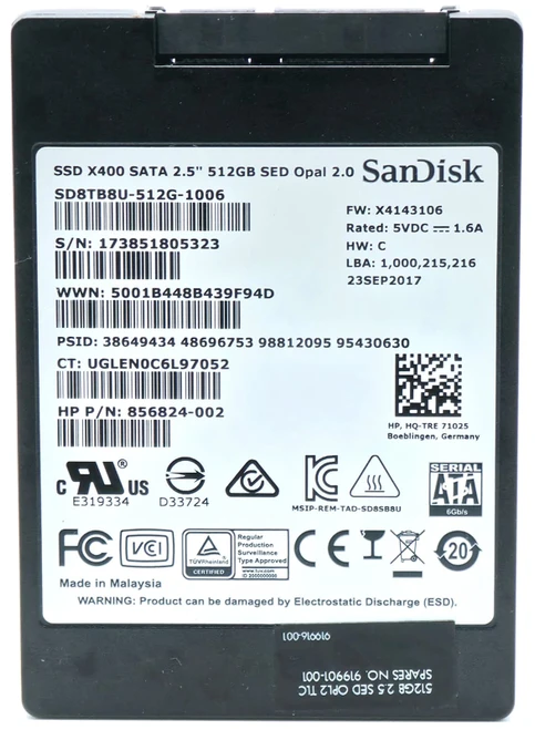 919901-001 - 512GB 6Gbps SATA III 7mm 2.5" Solid State SSD