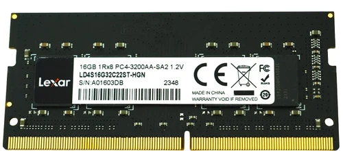 LD4S16G32C22ST-HGN - 16GB 1x16GB DDR4-3200AA PC4-25600 CL22 260-Pin SO-DIMM Laptop RAM Memory Module