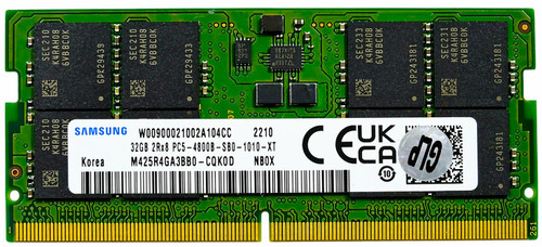 M425R4GA3BB0-CQK0L - 32GB DDR5-4800 PC5-38400 CL40 1.1V 262-Pin 2Rx8 SODIMM Laptop Memory RAM