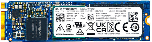 01LX203 - 2TB NVMe PCIe Gen3 x4 M.2 2280 Solid State Drive (SSD)