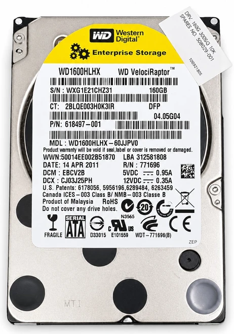 WD1600HLHX-60JJPV1 - 160GB 10K RPM SATA 3.5" Hard Drive for HP Z-Series and xw-Series Workstations