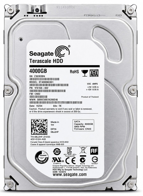 8JJHF - 4TB 5.9K RPM 3.5" SATA 6Gb/s Hard Drive for Desktop Servers NAS DVR NVR Surveillance Systems