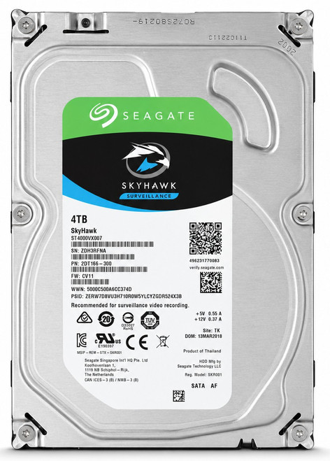 ST4000VX007 - 4TB 5.9K RPM 3.5" SATA 6Gb/s Hard Drive for Desktop Servers NAS DVR NVR Surveillance Systems