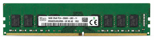 HMA82GU6CJR8N-VK - 16GB 2Rx8 PC4-2666V DDR4-21300 Non-ECC Unbuffered UDIMM Desktop Memory Module