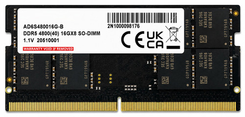 CMSX16GX5M1A4800C40  - 16GB 1Rx8 PC5-4800B SODIMM Laptop Memory