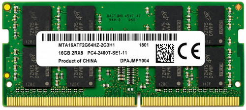 MTA16ATF2G64HZ - 16GB 2Rx8 PC4-2400T NON-ECC DDR4-2400 SODIMM RAM Laptop Memory