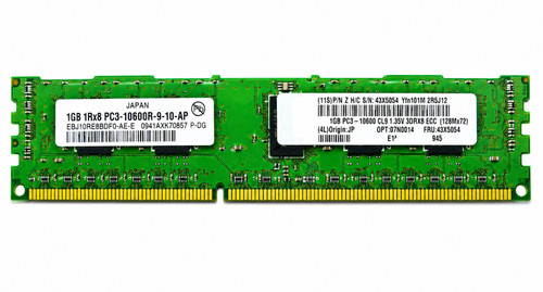 EBJ10RE8BAFA-DJ-E - 1GB 1333Mhz PC3-10600R DDR3 ECC Registered 240-Pin DIMM Server RAM Memory Module