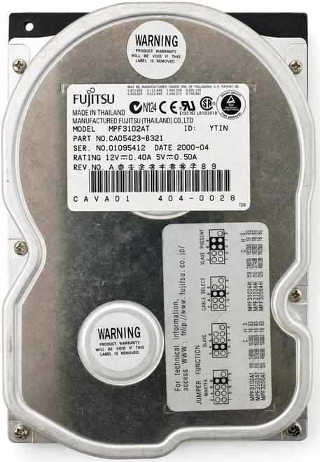 MPE3102AT - 10.2GB 5.4K RPM IDE 3.5" Hard Disk Drive (HDD)