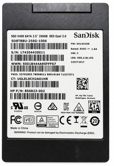SDASB8Y-256G - 256GB SATA 7mm 2.5" Solid State Drive SSD for Laptop Desktop Workstation